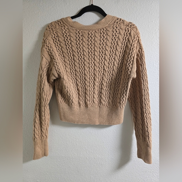 Andrew Marc Crop Cable Knit - Picture 6 of 7